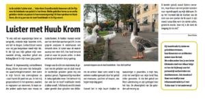 Rubriek Luister met... in De Pijpkrant